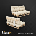 Handcrafted Pallet Sofa – Modern, Stylish & Eco-Friendly Seating