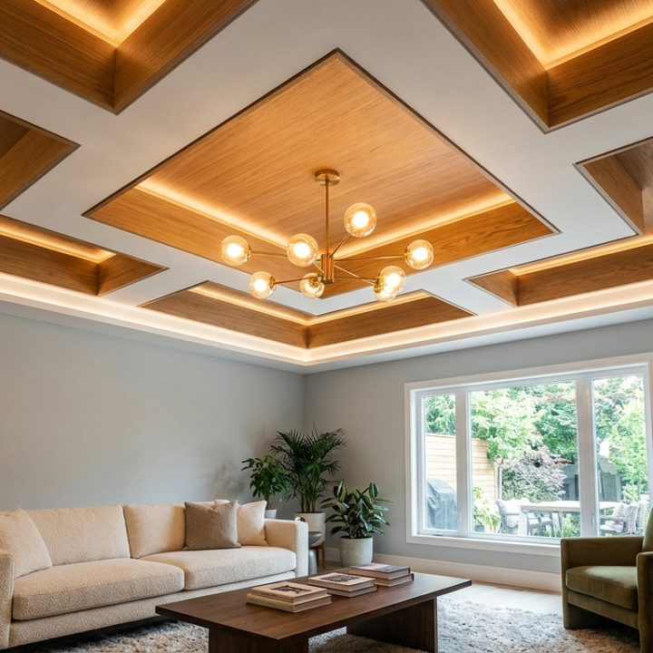 Transform Your Interior with Unique Decorative Ceilings and Stylish Lighting