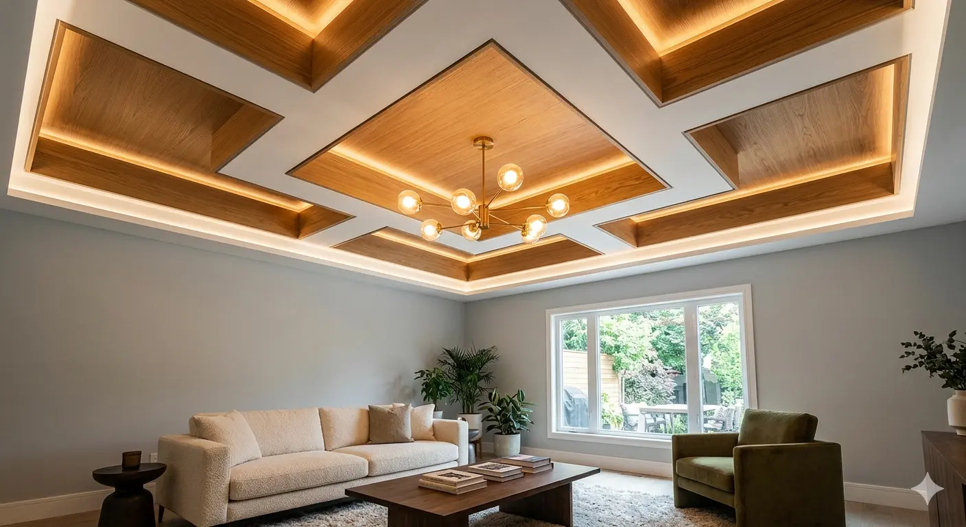 Transform Your Interior with Unique Decorative Ceilings and Stylish Lighting